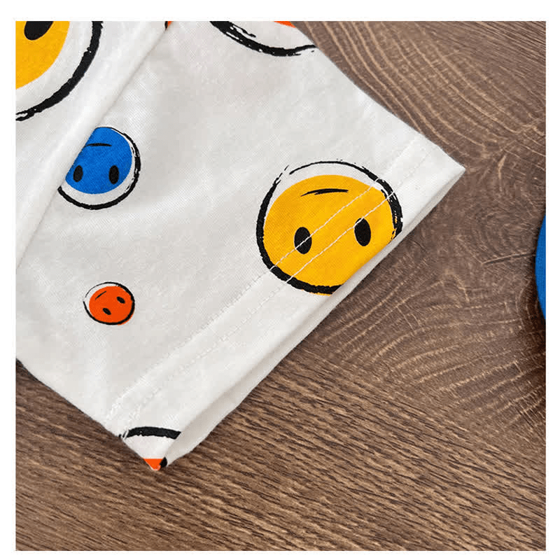 Toddler Boy Smiley Face Casual Tee