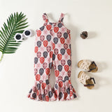 Toddler Girls Easter Flared Jumpsuit