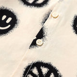 Toddler Boy Beige Smile Lapels Shirt
