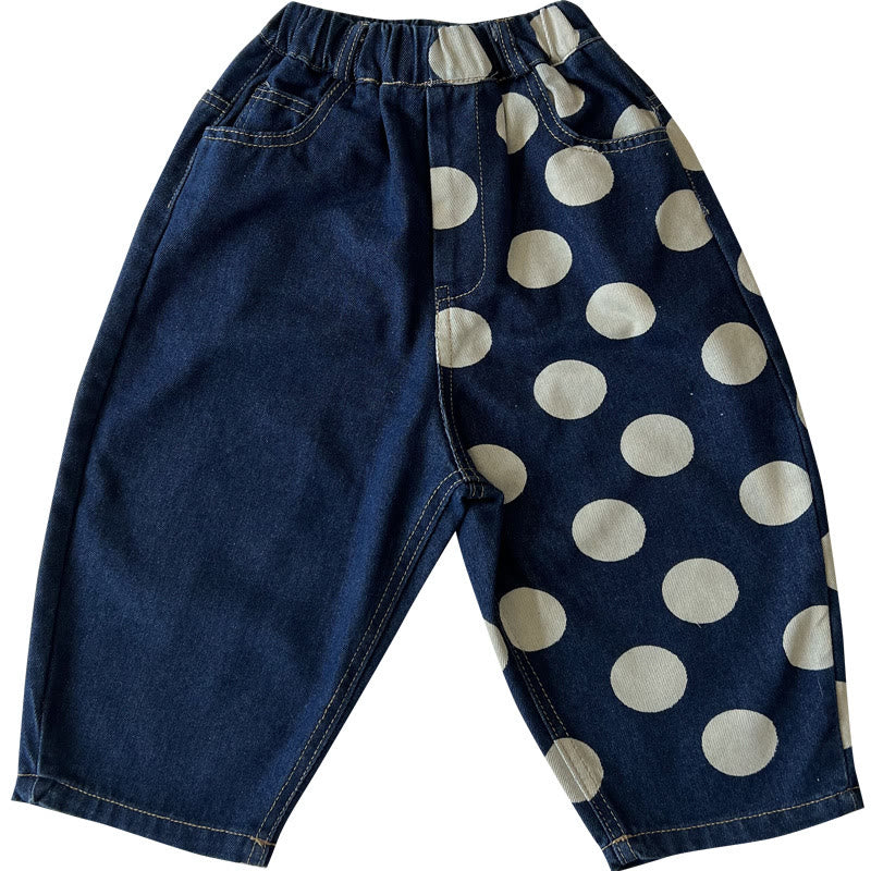 Toddler Dots Denim Pants