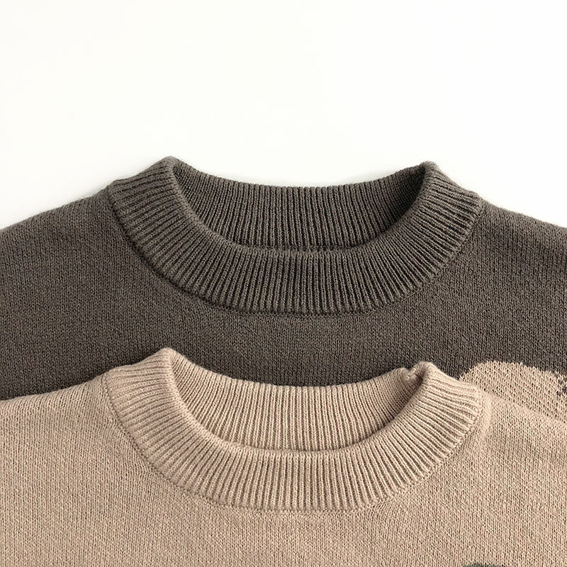 Toddler Color Block Knitted Sweater