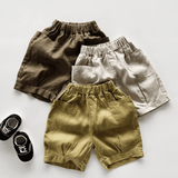 Toddler Boy Solid Color Retro Shorts
