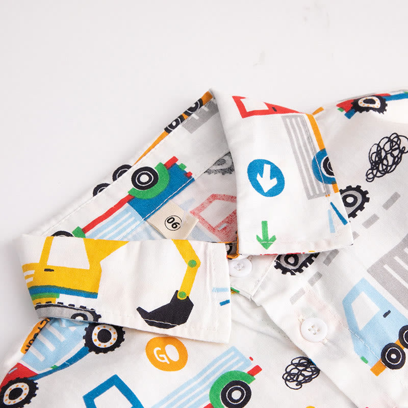 Toddler Boy Crane Truck Shirt