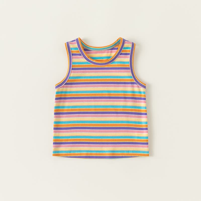 Toddler Boy Striped Crew Neck Tank Top