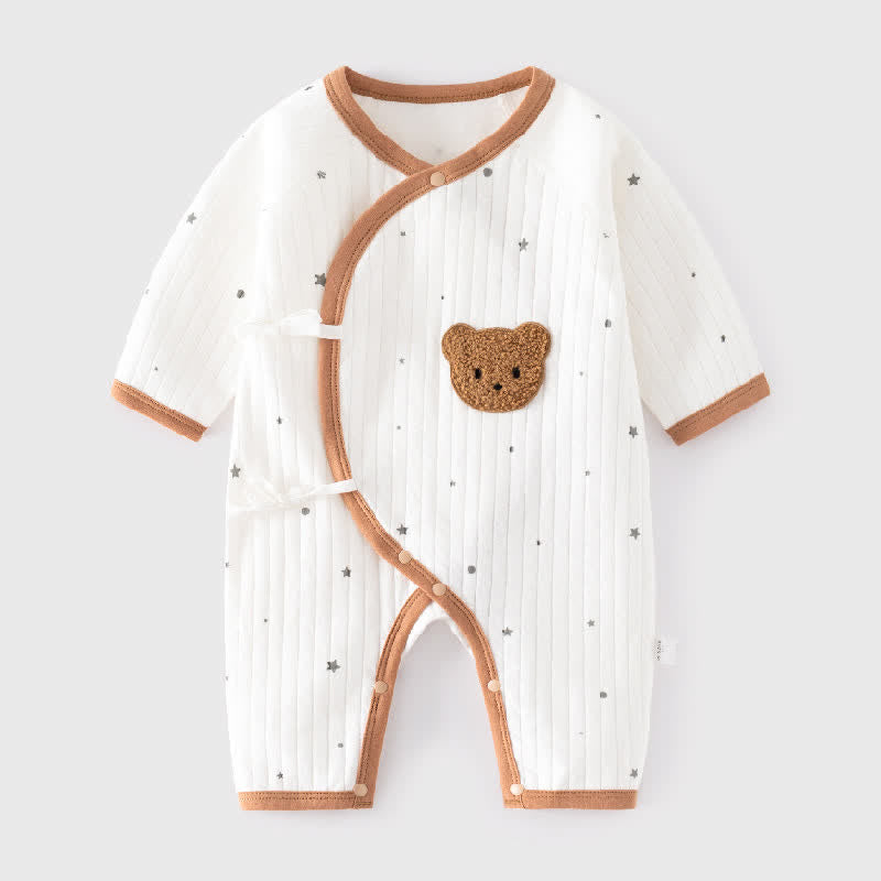 Baby Bear Star Newborn Pajamas Romper
