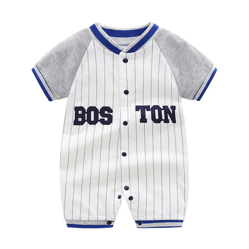 BOSTON Baby Newborn Striped Romper