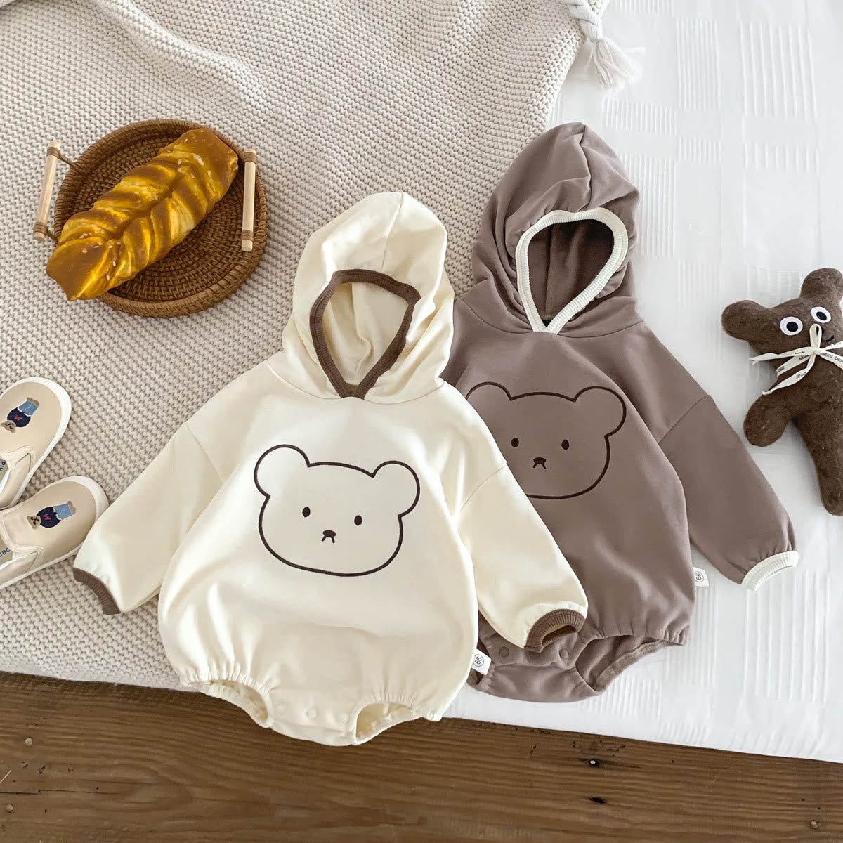 Baby Bear Hooded Bodysuit