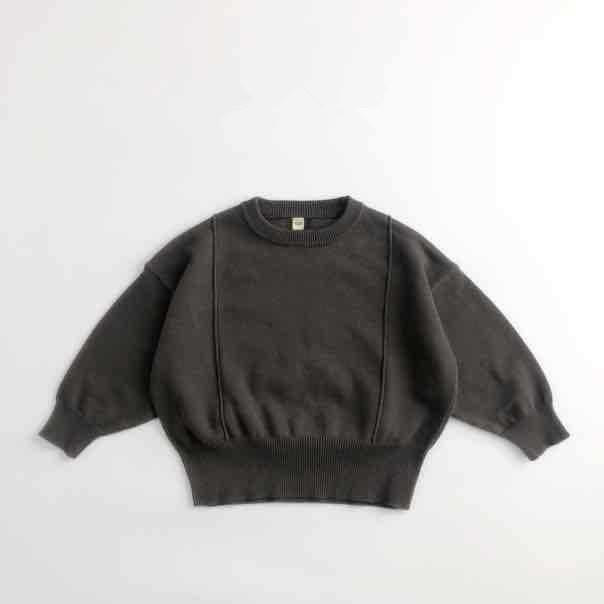 Toddler Solid Color Casual Knitted Sweater