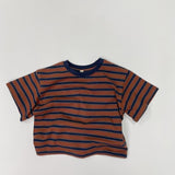 Toddler Boy Retro Striped Casual Tee