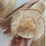 Toddler Girl Stringy Selvedge Retro Style Floral Dress
