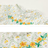 Toddler Girl Embroidered Floral Lace Collar Dress