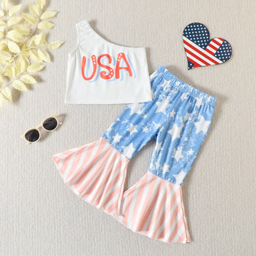 USA Toddler Girl Camisole and Pants Set