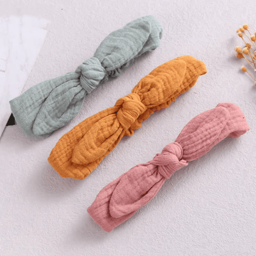 Baby Bunny Ear Bowknot Headband