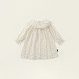 Toddler Girl Lace Lapels Retro Style Flower Dress