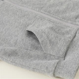 Toddler Casual Loose Solid Color Hooded Zipper Coat