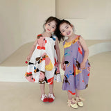 HI Toddler Girl Graffiti A Line Dress