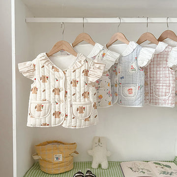 Baby Quilted Ruffled Vest