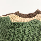 Toddler Vintage Solid Color Retro Style Knitted Sweater