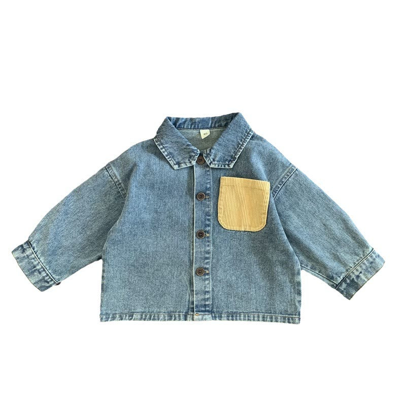 Toddler Boy Denim Pocket Shirt