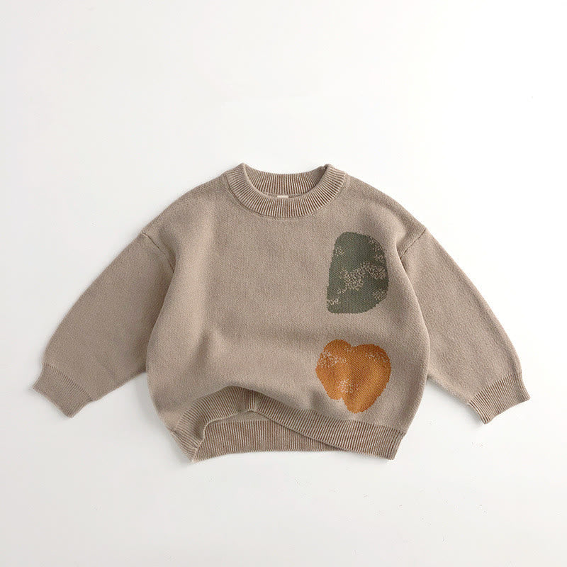 Toddler Color Block Knitted Sweater