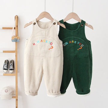HOW ARE YOU? Toddler Corduroy Overalls