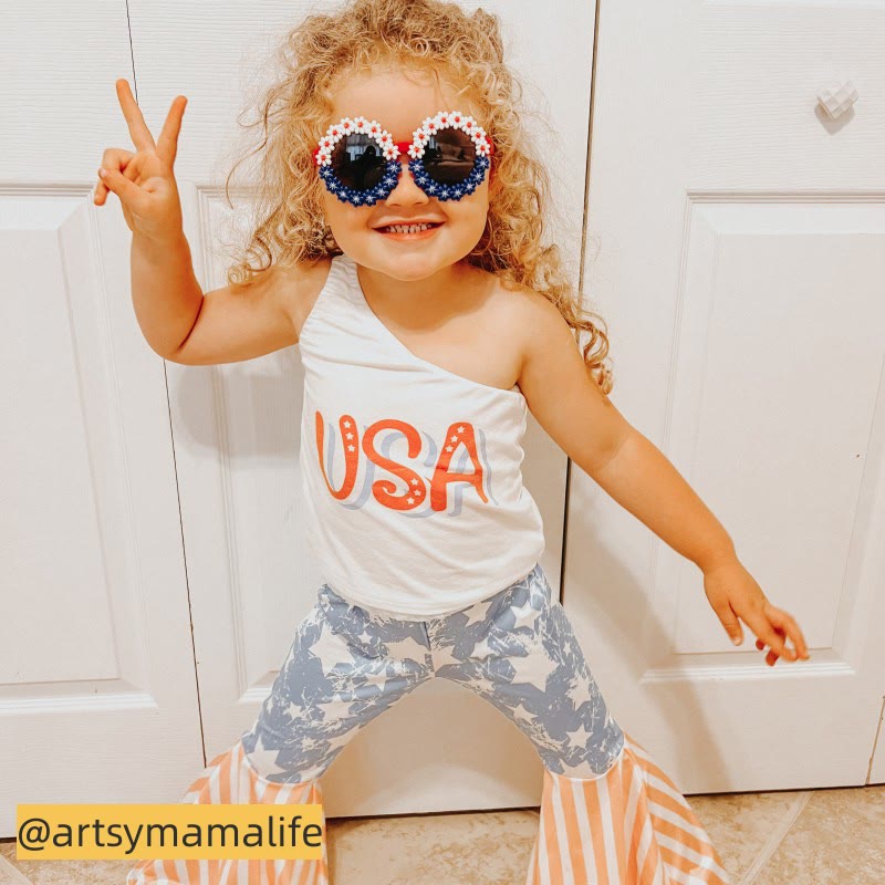 USA Toddler Girl Camisole and Pants Set