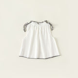 Toddler Girl Bowknot Lace Sleeveless Blouse