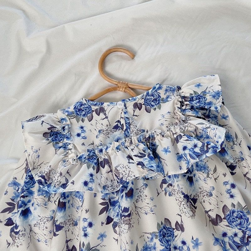 Toddler Girl Vintage Lace Floral Dress