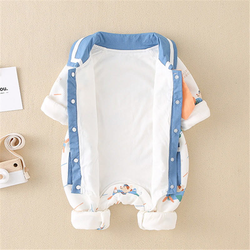 Baby Dog Airplane Collar 3D Cat Romper