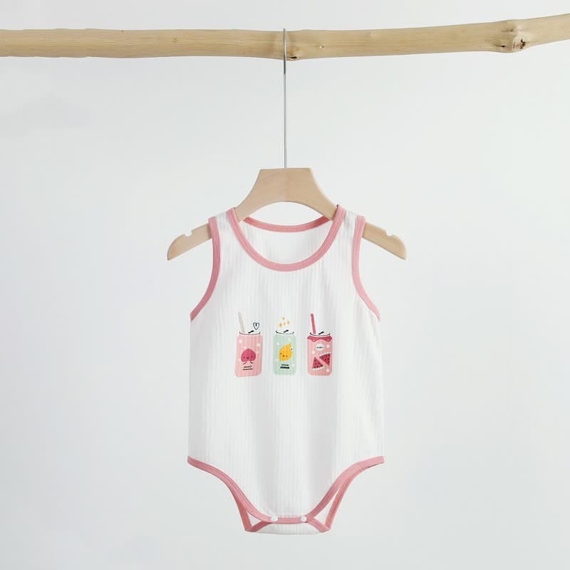 Baby Unisex Jacquard Sleeveless Bodysuit