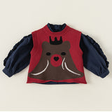 Toddler Girl Bear Sweet Vest Shirt Skirts