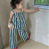 Toddler Girl Striped Camisole and Pants Set