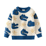 Toddler Boy Crocodile Knitted Sun Sweater