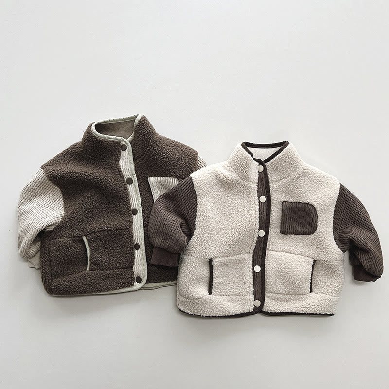 Toddler Earthy Color Fleece Warm Coat