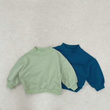 Toddler Solid Color Casual Sweatshirt