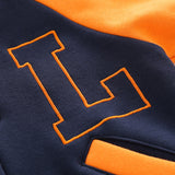 L Toddler Contrast Sleeves Color Block Baseball Coat