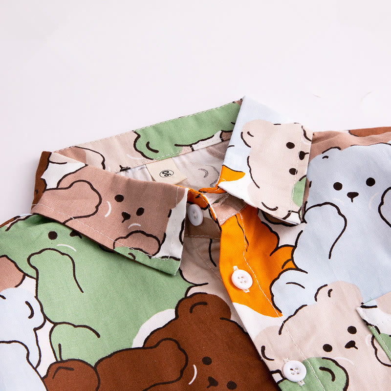 Toddler Boy Bear Multicolor Shirt