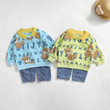 Toddler Slogan Bear 2 Pieces Set