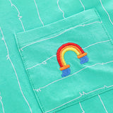 Baby Toddler Rainbow Striped Tee and Shorts Set