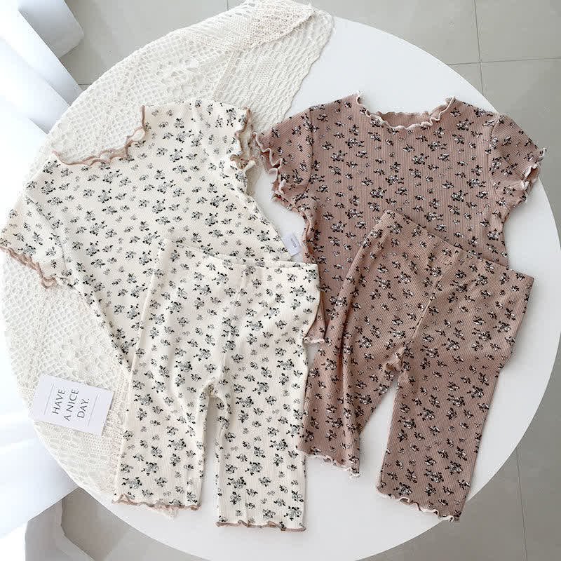 Toddler Girl Floral Pajamas Set