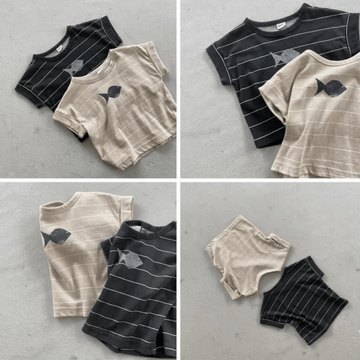 Baby Toddler Striped Fish T-shirt