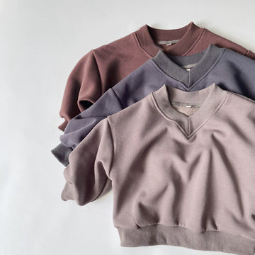 Toddler V-neck Fleece Lined Sweatshirt