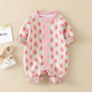 Baby Flowers Pink Romper