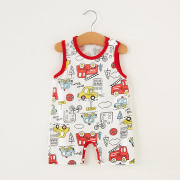 Baby Cars Super Thin Sleeveless Romper