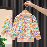 Toddler Girl Multicolor Heart Knitted Sweater