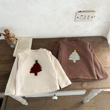 Baby Corduroy Fleece Lined Tree T-shirt