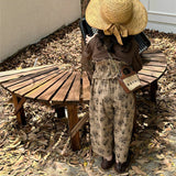 Toddler Girl Brown Flower 2 Pieces Set