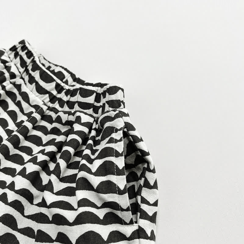Toddler Wavy Loose Capri Pants