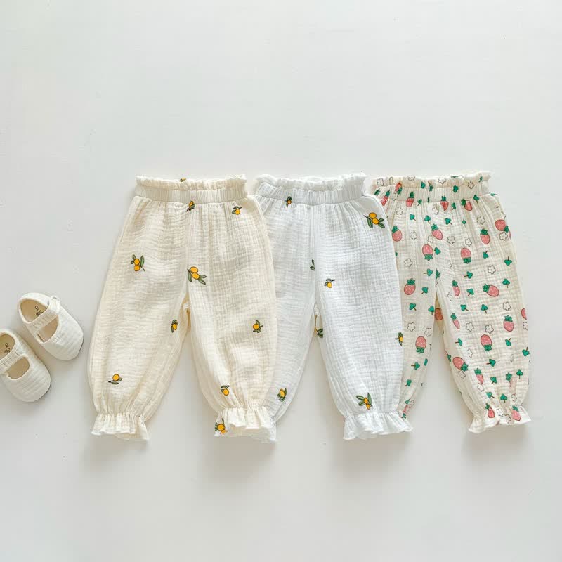 Baby Lemon Strawberry Casual Pants