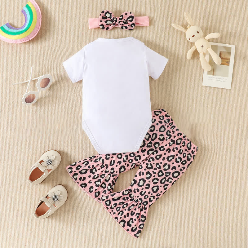 BABY BUNNY Bodysuit Leopard Pant with Headband